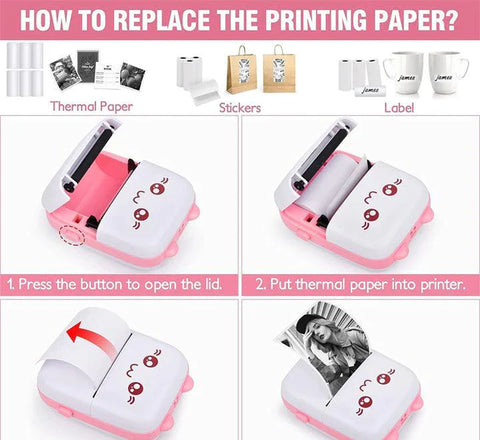 Portable Mini Pocket Printer BT Thermal Printer Portable Mini Pocket Printer BT Thermal Printer
