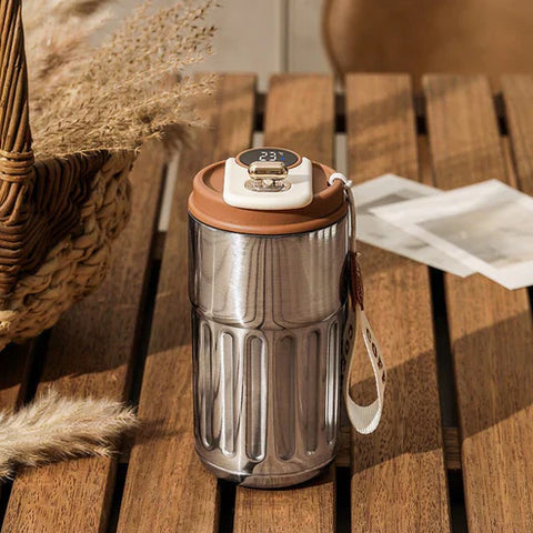 Smart Digital Thermal Bottle Portable Coffee Mug Stainless Steel Water Bottle In-Car Insulated Cup Keep Cold Vacuum Flasks 450ml Smart Digital Thermal Bottle Portable Coffee Mug Stainless Steel Water Bottle In-Car Insulated Cup Keep Cold Vacuum Flasks 450ml