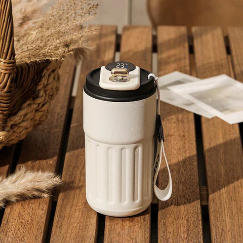 Smart Digital Thermal Bottle Portable Coffee Mug Stainless Steel Water Bottle In-Car Insulated Cup Keep Cold Vacuum Flasks 450ml Smart Digital Thermal Bottle Portable Coffee Mug Stainless Steel Water Bottle In-Car Insulated Cup Keep Cold Vacuum Flasks 450ml