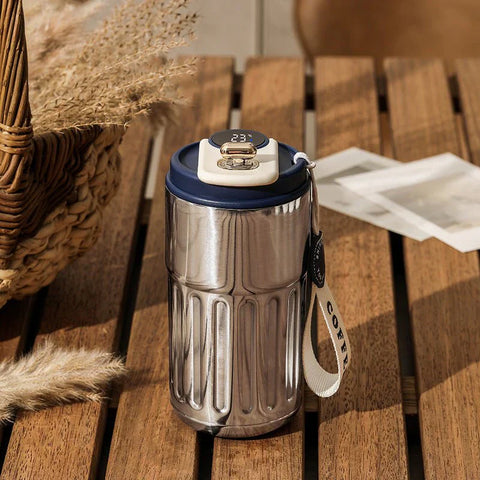 Smart Digital Thermal Bottle Portable Coffee Mug Stainless Steel Water Bottle In-Car Insulated Cup Keep Cold Vacuum Flasks 450ml Smart Digital Thermal Bottle Portable Coffee Mug Stainless Steel Water Bottle In-Car Insulated Cup Keep Cold Vacuum Flasks 450ml