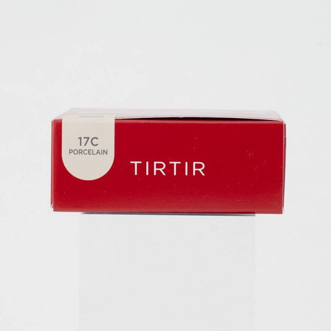 TIRTIR Mask Fit Red Cushion Foundation | Japan's No.1 Choice for Glass skin, Long-Lasting, Lightweight, Buildable Coverage, Semi-Matte (17C Porcelain, 0.63 Fl Oz (Pack of 1))